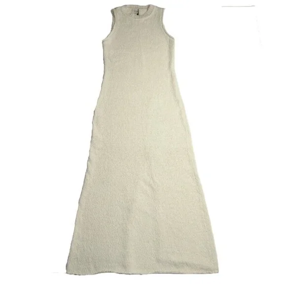 sachin and babi light blue dress NWT DISSH Dion Maxi in Off White Boucle Knit Sleeveless Dress L / US 8